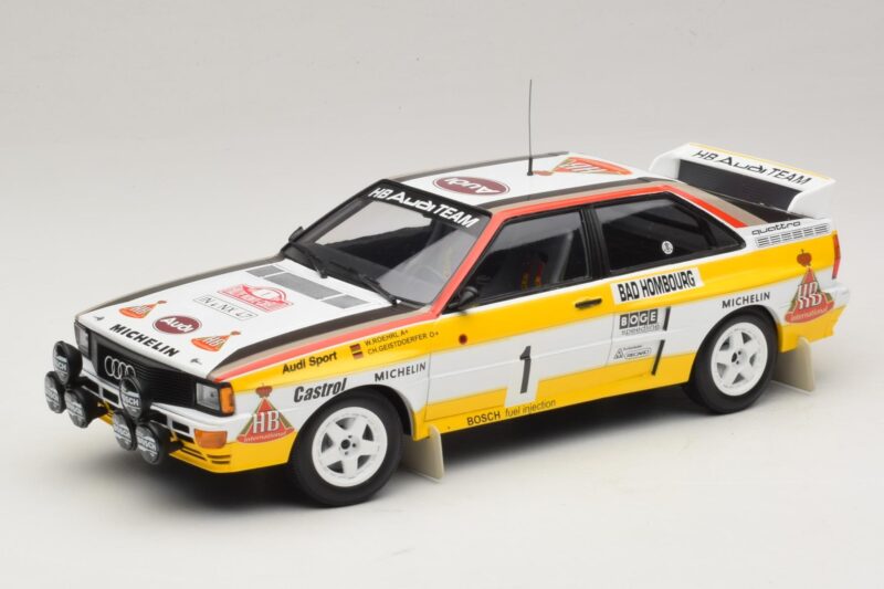 Audi Quattro #1 W. Rohrl / C. Geistdorfer Rally Monte Carlo Winner 1984 Minichamps 1:18 A5-5894 Metal