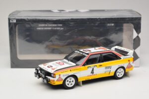 Audi Quattro A2 #4 W. Rohrl / C. Geistdorfer Rally Portugal 1984 Minichamps 1:18 153841104 Metal - imagen 6 de 6
