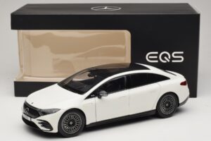 Mercedes EQS V297 Manufaktur Opalite White NZG 1:18 B66961049 Metal - imagen 8 de 8