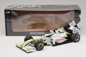 Brawn GP BGP001 #22 J. Button Singapore GP 2009 Minichamps 1:18 180090222 Resina - imagen 7 de 7