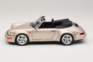 Porsche 911 964 Turbo Look Descapotable Zermatt Silver Norev 1:18 187140 Metal - imagen 4 de 8
