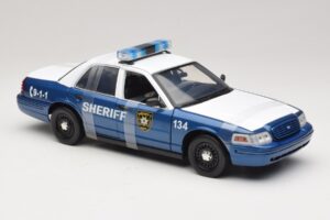 Ford Crown Victoria Police Interceptor The Walking Dead Greenlight 1:18 12957 Metal - imagen 4 de 6