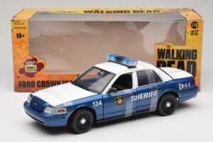 Ford Crown Victoria Police Interceptor The Walking Dead Greenlight 1:18 12957 Metal - imagen 6 de 6