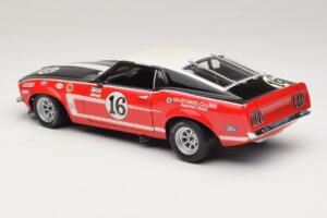 Ford Mustang Boss 302 #16 Bud Moore Engineering G. Follmer Trans-Am 1969 OEM 1:18 FORD006 Metal - imagen 7 de 8