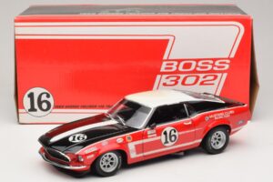 Ford Mustang Boss 302 #16 Bud Moore Engineering G. Follmer Trans-Am 1969 OEM 1:18 FORD006 Metal - imagen 8 de 8