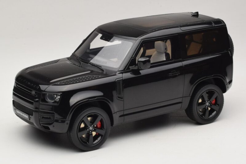 Land Rover Defender 90 L663 P400 X-Dynamic HSE Santorini Black GT Spirit 1:18 GT992 Resina