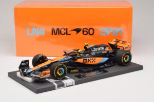 McLaren MCL60 #4 L. Norris 2nd Place Hungarian GP 2023 Minichamps 1:18 537233004 Resina - imagen 7 de 7