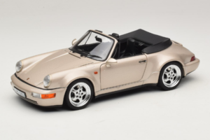 Porsche 911 964 Turbo Look Descapotable Zermatt Silver Norev 1:18 187140 Metal