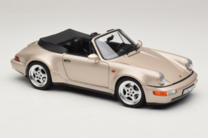 Porsche 911 964 Turbo Look Descapotable Zermatt Silver Norev 1:18 187140 Metal - imagen 6 de 8