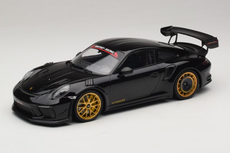 Porsche 911 992 GT3 RS Manthey Racing Negro con Llantas Doradas Minichamps 1:18 MR-911-GT3RS-1804 Metal