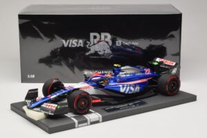 Visa Cash App RB VCARB 01 Y. Tsunoda 2024 Minichamps 1:18 117240122 Resina - imagen 7 de 7