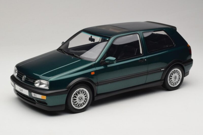 Volkswagen Golf Mk3 VR6 Carat Dragon Green Otto 1:12 G099 Resina