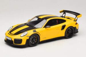 Porsche 911 GT2 RS 991.2 Nurburgring Lap Record Amarillo GT Spirit 1:18 GT972 Resina