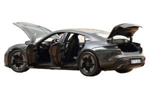 Porsche Taycan Turbo S Slate Grey Neo Norev 1:18 187654 Metal - imagen 2 de 5