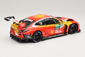 BMW M4 GT3 #31 Schubert Motorsport S. van der Linde Winner DTM Lausitzring 2022 Minichamps 1:18 113222031 Metal - imagen 3 de 8