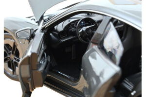 Porsche Taycan Turbo S Slate Grey Neo Norev 1:18 187654 Metal - imagen 4 de 5