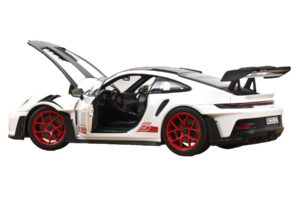 Porsche 911 992 GT3 RS Weissach Package Blanco Pyro Red Norev 1:18 187373 Metal - imagen 2 de 3