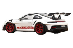 Porsche 911 992 GT3 RS Weissach Package Blanco Pyro Red Norev 1:18 187373 Metal - imagen 3 de 3