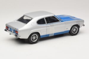 Ford Capri RS2600 Mk1 Silver Blue Minichamps 1:18 150089072 Metal - imagen 2 de 6