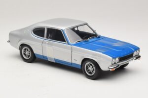 Ford Capri RS2600 Mk1 Silver Blue Minichamps 1:18 150089072 Metal - imagen 4 de 6