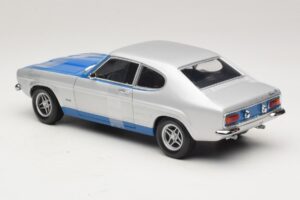 Ford Capri RS2600 Mk1 Silver Blue Minichamps 1:18 150089072 Metal - imagen 5 de 6