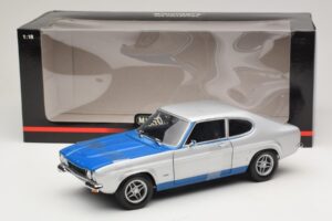 Ford Capri RS2600 Mk1 Silver Blue Minichamps 1:18 150089072 Metal - imagen 6 de 6