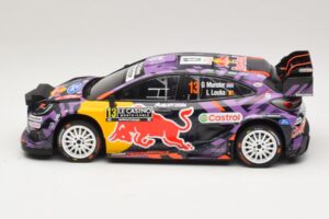 Ford Puma Rally1 #13 G. Munster / L. Louka Rally Monte Carlo 2025 IXO 1:18 18RMC231B Metal - imagen 3 de 6