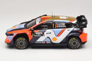 Hyundai i20 N Rally1 #1 T. Neuville / M. Wydaeghe Safari Rally Kenya 2025 IXO 1:18 18RMC247B Metal - imagen 3 de 6