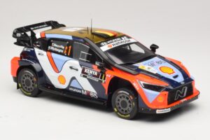 Hyundai i20 N Rally1 #1 T. Neuville / M. Wydaeghe Safari Rally Kenya 2025 IXO 1:18 18RMC247B Metal - imagen 4 de 6