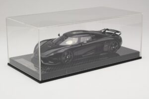 Koenigsegg Regera Negro Paquete de Carbono Interior Beige FrontiArt 1:18 REMC042 Resina - imagen 6 de 7
