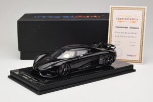 Koenigsegg Regera Negro Paquete de Carbono Interior Beige FrontiArt 1:18 REMC042 Resina - imagen 7 de 7