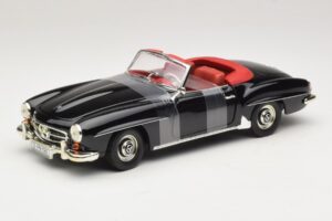 Mercedes 190 SL W121 Roadster Negro ERTL 1:18 7464 Metal