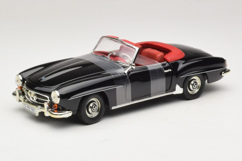 Mercedes 190 SL W121 Roadster Negro ERTL 1:18 7464 Metal
