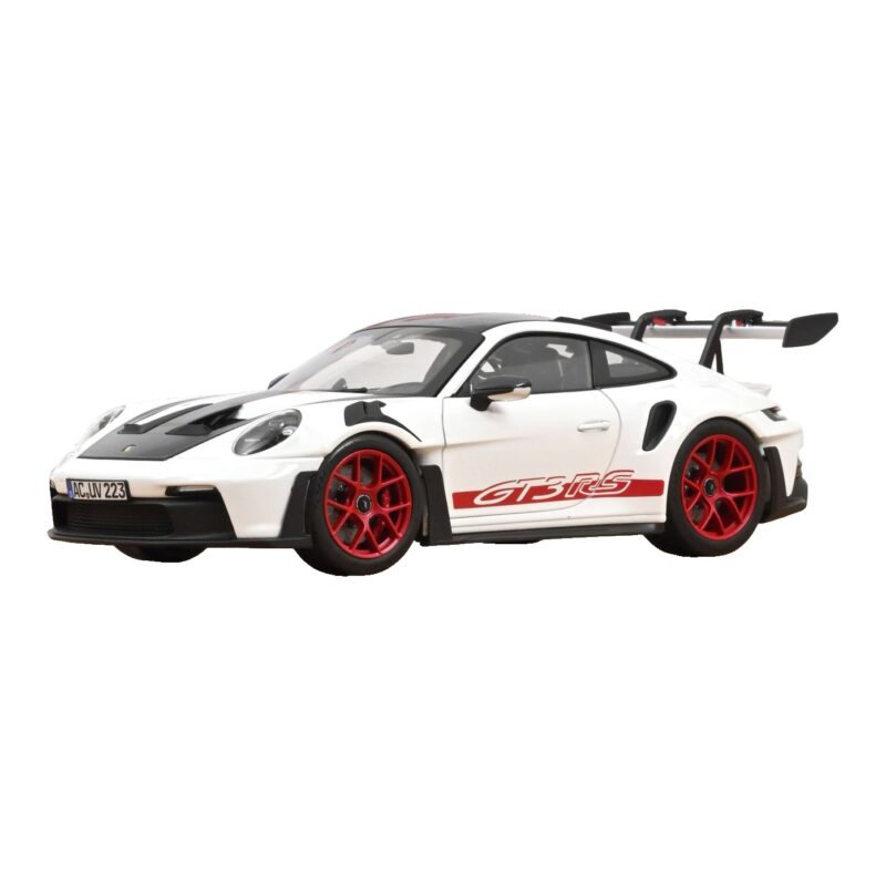 Porsche 911 992 GT3 RS Weissach Package Blanco Pyro Red Norev 1:18 Porsche 911 992 GT3 RS Weissach Package Blanco Pyro Red Norev 1:18 187373 Metal