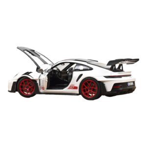 Porsche 911 992 GT3 RS Weissach Package Blanco Pyro Red Norev 1:18 187373 Metal - imagen 2 de 3