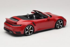 Porsche 911 992 Turbo S Descapotable Rojo Oscuro Minichamps 1:18 PORSCHE007 Metal - imagen 2 de 6