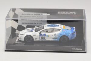Aston Martin Rapide S #100 Bez / Schubauer 24 Hours of Nurburgring 2013 Minichamps 1:43 437131300 Metal - imagen 4 de 5