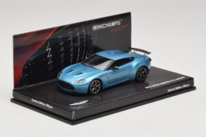 Aston Martin V12 Zagato Alba Blue Minichamps 1:43 437137222 Metal - imagen 2 de 5