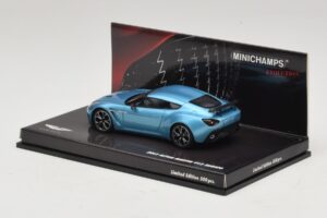 Aston Martin V12 Zagato Alba Blue Minichamps 1:43 437137222 Metal - imagen 3 de 5