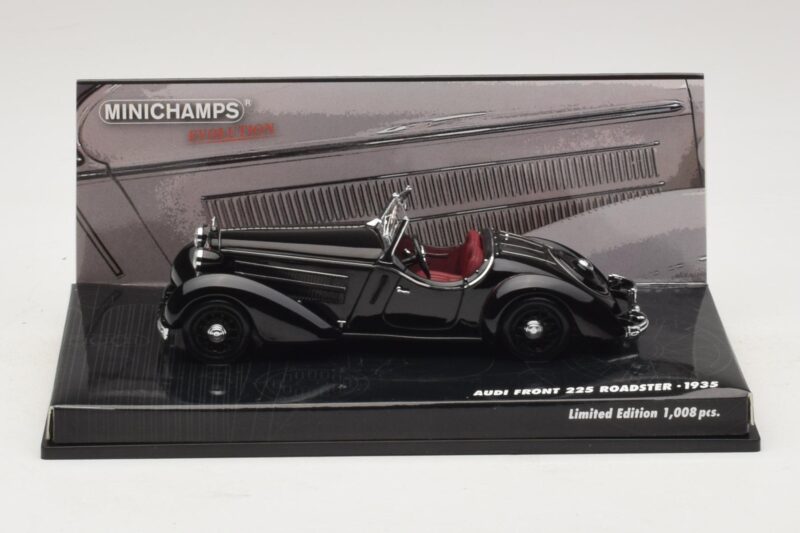 Audi Front 225 Roadster Negro Minichamps 1:43 Audi Front 225 Roadster Negro Minichamps 1:43 437019131 Metal