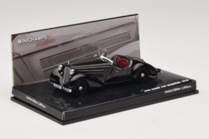 Audi Front 225 Roadster Negro Minichamps 1:43 437019131 Metal - imagen 2 de 5