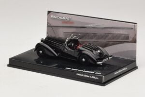 Audi Front 225 Roadster Negro Minichamps 1:43 437019131 Metal - imagen 3 de 5