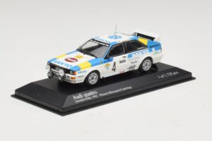 Audi Quattro #4 S. Blomqvist / B. Cederberg Rally Sweden Winner 1982 Minichamps 1:43 430821904 Metal - imagen 2 de 4
