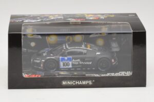 Audi R8 LMS GT3 #100 M. Ekstrom / O. Jarvis Abt Sportsline 24 Hours of Nurburgring 2010 Minichamps 1:43 437101900 Metal - imagen 5 de 5