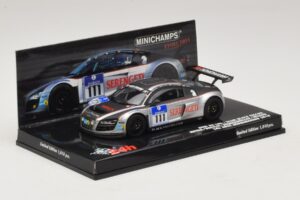 Audi R8 LMS GT3 #111 Metha / Breslin Black Falcon 24 Hours of Nurburgring 2010 Minichamps 1:43 437101911 Metal - imagen 2 de 5
