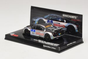 Audi R8 LMS GT3 #111 Metha / Breslin Black Falcon 24 Hours of Nurburgring 2010 Minichamps 1:43 437101911 Metal - imagen 3 de 5