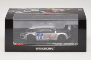 Audi R8 LMS GT3 #111 Metha / Breslin Black Falcon 24 Hours of Nurburgring 2010 Minichamps 1:43 437101911 Metal - imagen 5 de 5