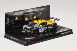 Audi R8 LMS GT3 #2 24 Hours of Nurburgring 2010 Minichamps 1:43 437101902 Metal - imagen 2 de 5