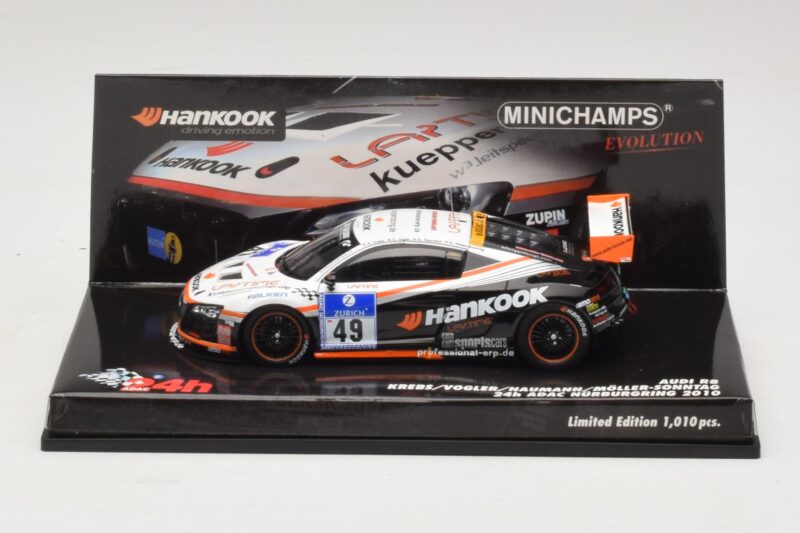 Audi R8 LMS GT3 #49 Krebs / Vogler Hankook 24 Hours of Nurburgring 2010 Minichamps 1:43 437101949 Metal
