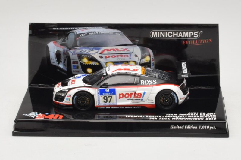 Audi R8 LMS GT3 #97 Phoenix Racing 24 Hours of Nurburgring 2010 Minichamps 1:43 437101997 Metal